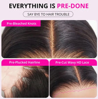 10A 6x5 Glueless Lace Wigs Colored Human Hair Wigs Ready To Wear And Go Short Kinky Curly Ombre Brown Highlights Blonde Wigs