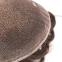 Full Lace Toupee For Men Human Hair Systems Unit Men's Lace Base Wig Breathable Male Capillary Prothesis Man Wigs