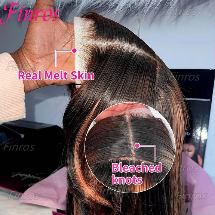 Finros 1b30 Highlight Glueless Human Hair Wigs Ready To Wear Pre Cut Ombre Blonde 13x6 Hd Frontal Body Wave Wigs For Black Women
