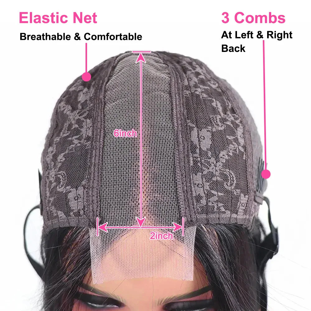 BOB Lace Front Wig Human Hair Straight 180% Full Density 13x4 HD Transparent Lace Frontal Wigs Bob Hair Lace Front Wig For Women