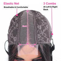 BOB Lace Front Wig Human Hair Straight 180% Full Density 13x4 HD Transparent Lace Frontal Wigs Bob Hair Lace Front Wig For Women