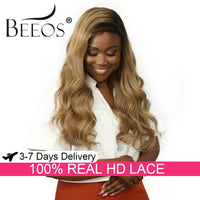 Ombre 13x6 HD Lace Frontal Human Hair Wigs 15A Raw Human Hair 100% Human Hair Deep Part Color Pre Plucked Blonde Wig For Women