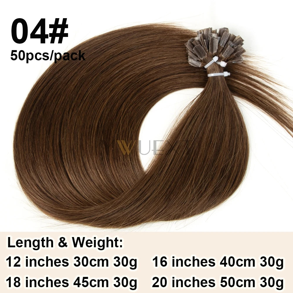 K Tip Hair Extensions Keratin Human Hair Hot Fusion Hair Extension European Hair Keratin Glue Machine Remy 12-20 inches