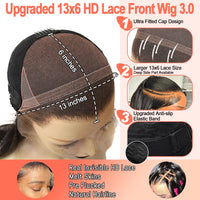 BEEOS Ultra Fitted 13X6 Glueless Wig Human Hair Ready To Wear Skinlike HD Lace Straight Human Hair Lace Frontal Wig Brazilian