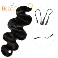 Body Wave Crochet Human Hair Knotless Pre-Separated Feather Lightweight Human Crochet Hair Extensions For Braids Twist For Women