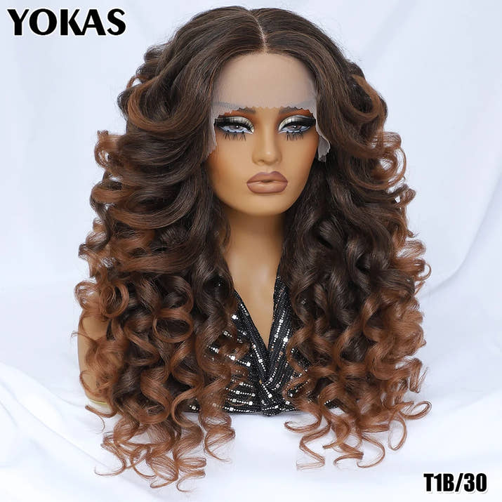 Colorful Curly Lace Front Wig