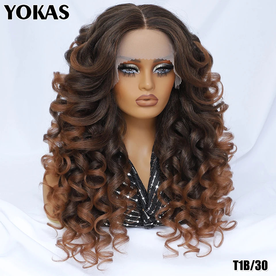 Colorful Curly Lace Front Wig