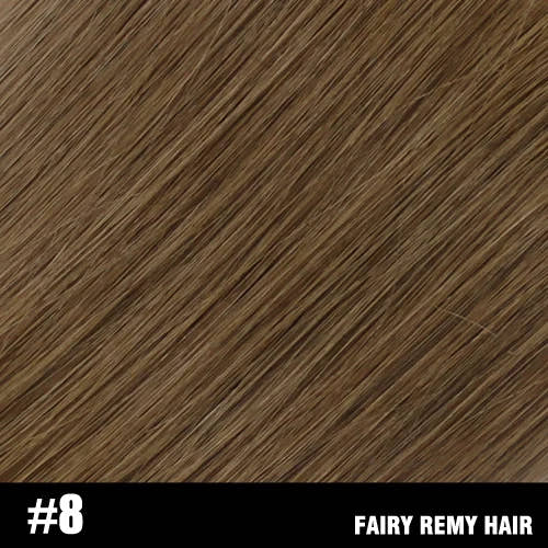 Fairy Remy Hair 0.5g/strand 12/14 inch Real Remy K Flat Tip Human Hair Extensions Silky Straight Pre Bonded Keratin Hair