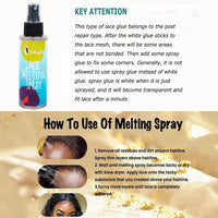 16Pcs Lace Wig Glue Kit with Lace Tint Melting Spray for Women Wigs Hair Wax Stick Lace Glue Glue Remover Tool Set