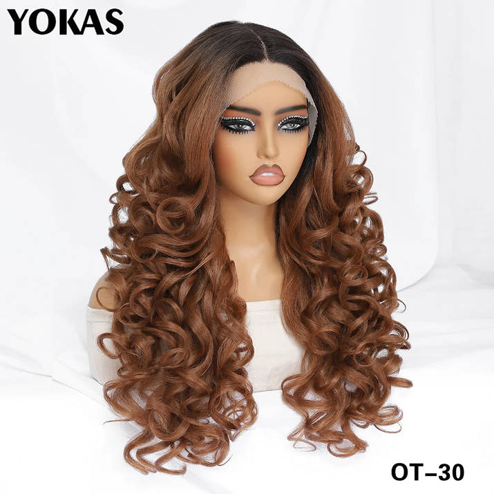 Colorful Curly Lace Front Wig