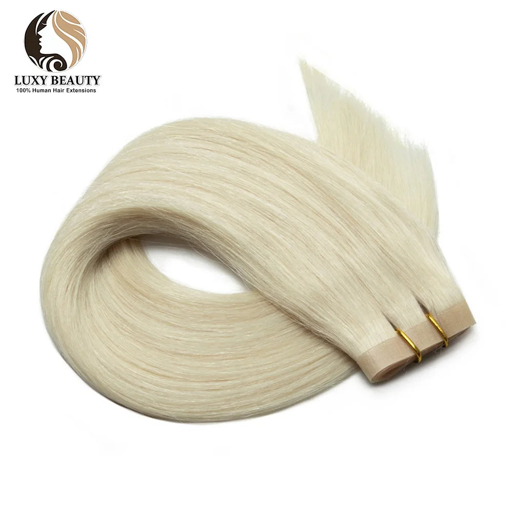 Seamless PU Tape Weft Human Hair Extensions Long PU Skin Weft Tape in Hair Extensions No Glue Human Hair For Fine Hair Long Weft
