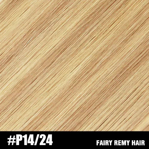 Fairy Remy Hair 0.5g/strand 12/14 inch Real Remy K Flat Tip Human Hair Extensions Silky Straight Pre Bonded Keratin Hair