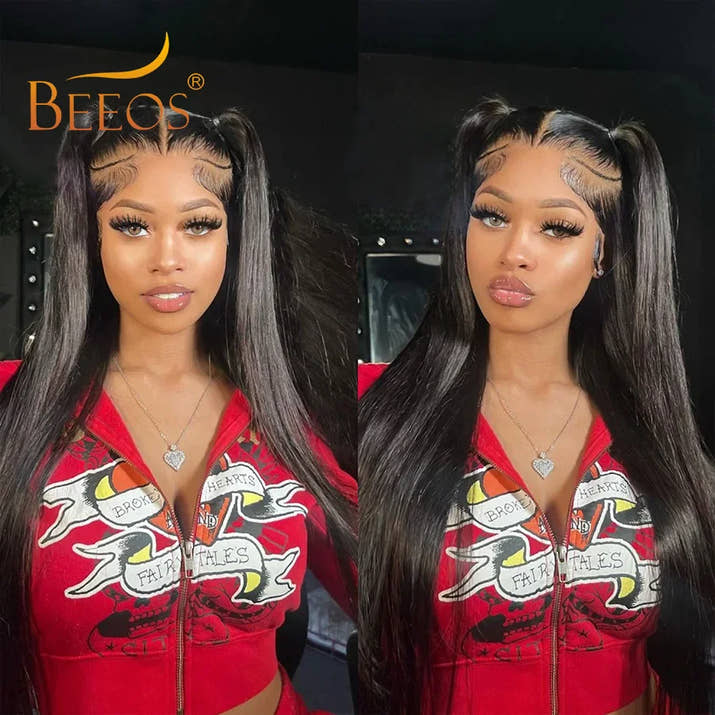 BEEOS Ultra Fitted 13X6 Glueless Wig Human Hair Ready To Wear Skinlike HD Lace Straight Human Hair Lace Frontal Wig Brazilian