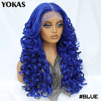 Colorful Curly Lace Front Wig
