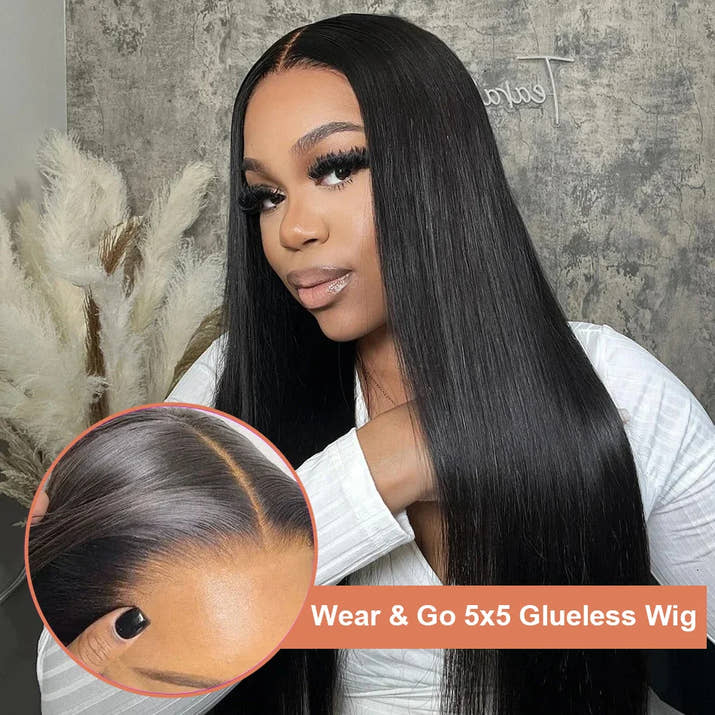 Bone Straight 13x6 HD Lace Frontal Wig 5x5 Closure Glueless Wig 100% Human Hair 30 40 Inch 13x4 Transparent Lace Pre Plucked Wig