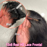BEEOS Skinlike 13x6 HD Lace Frontal Only Pre Plucked Straight 6x6 5X5 HD Lace Closure Only Brazilian Human Hair 13x4 HD Frontal