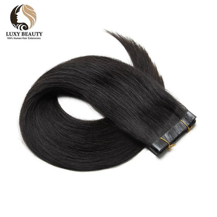 Seamless PU Tape Weft Human Hair Extensions Long PU Skin Weft Tape in Hair Extensions No Glue Human Hair For Fine Hair Long Weft