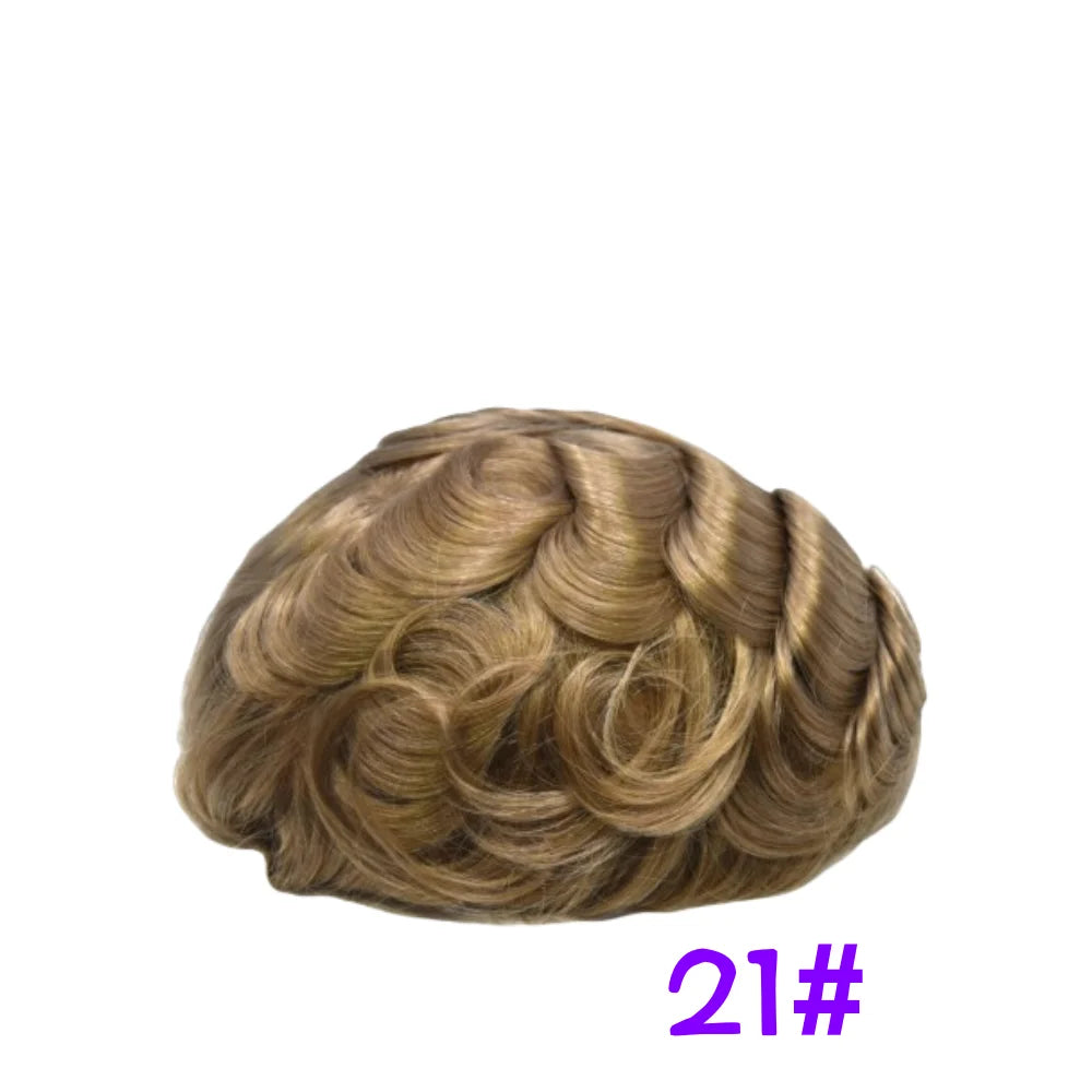 Full Lace Toupee For Men Human Hair Systems Unit Men's Lace Base Wig Breathable Male Capillary Prothesis Man Wigs
