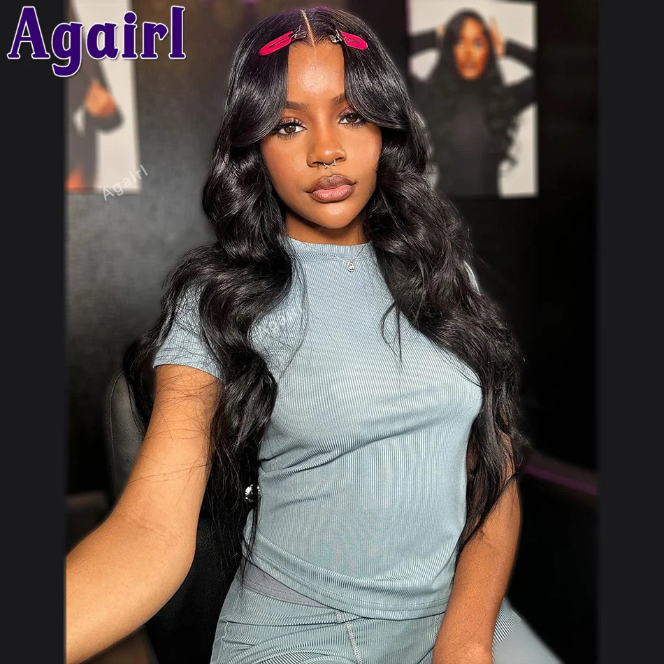 Dark Blue Colored 12A 13x4 13x6 Lace Frontal Wigs Human Hair Wig PrePlucked Ready Go Peruvian Body Wave 6X4 5X5 Lace Closure Wig