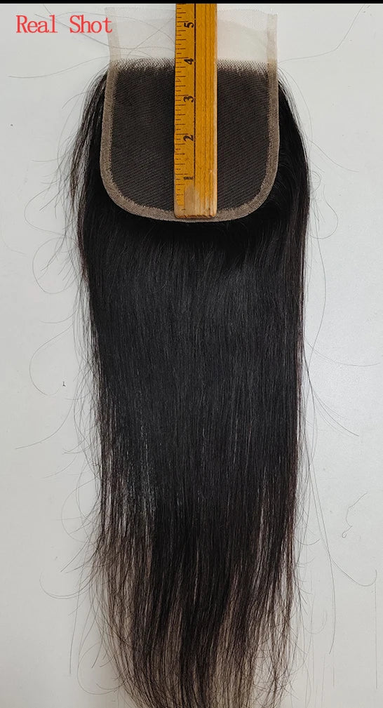 Phashion Ear to Ear 13X4 Lace Frontal Straight 4x4 5X5 Closure Only Body Wave Pre Plucked Swiss Transparent 100% Remy Human Hair