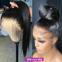 32Inch 360 Lace Wig Straight Lace Front Wig 13x4 13x6 Human Hair Wigs For Women Brazilian Hair Pre Plucked 4x4 Lace Closure Wig