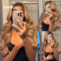 Honey Blonde Bundles Human Hair Body Wave Human Hair Bundles Remy Brazilian Human Hair Weave Extentions 1/3/4 pcs Bundle Deals