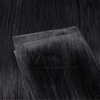 Invisible PU Weft Clip In Extension Human Hair Injected Clip in Hair Weft Machine Remy 12"-24" 7Pcs Silk Straight Clip On Hairs