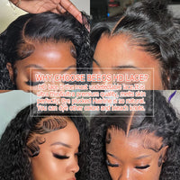 BEEOS Jerry Curly Glueless 250% Skinlike 13x6 HD Lace Front Human Hair Wigs Preplucked 5x5 HD Transparent Lace Wigs For Women