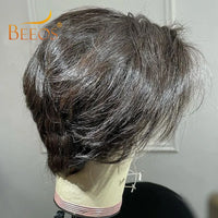 BEEOS Skinlike 13x4 HD Lace Front Human Hair Wigs Pre Plucked Short Pixie Cut Wig Brazilian Hair Wigs For Women Melting Skins