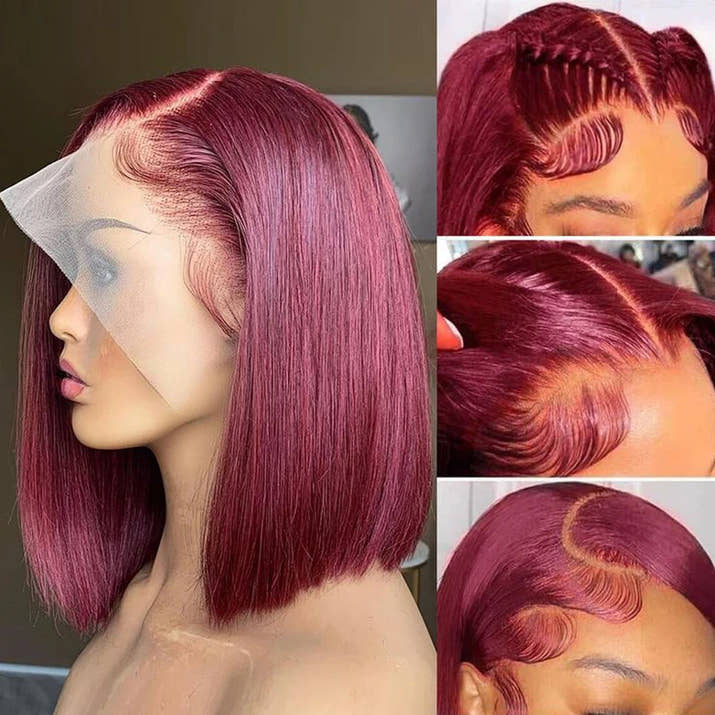 Straight Short Bob Lace Wig