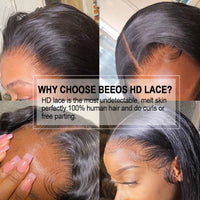 Gluless 5x5 HD Lace Closure Wigs Raw Hair Body Wave Human Hair Wigs Quick Qeave Wig Wear & Go Colored Deep Part  100% Human Hair