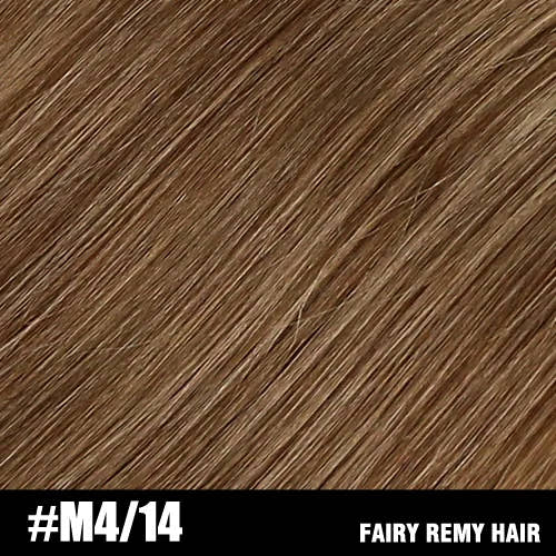 Fairy Remy Hair 0.5g/strand 12/14 inch Real Remy K Flat Tip Human Hair Extensions Silky Straight Pre Bonded Keratin Hair