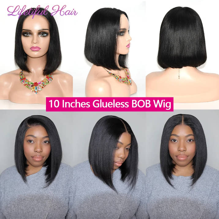 Glueless Straight Bob Lace Wig