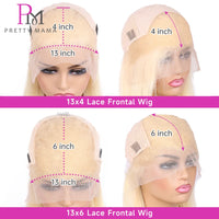 613 1B Ombre Blonde Colored Human Hair Wigs 13x4 13x6 lace Front Human Hair Wig Siamese Black Ombre Body Wave Lace Frontal Wigs