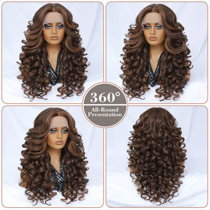 Colorful Curly Lace Front Wig