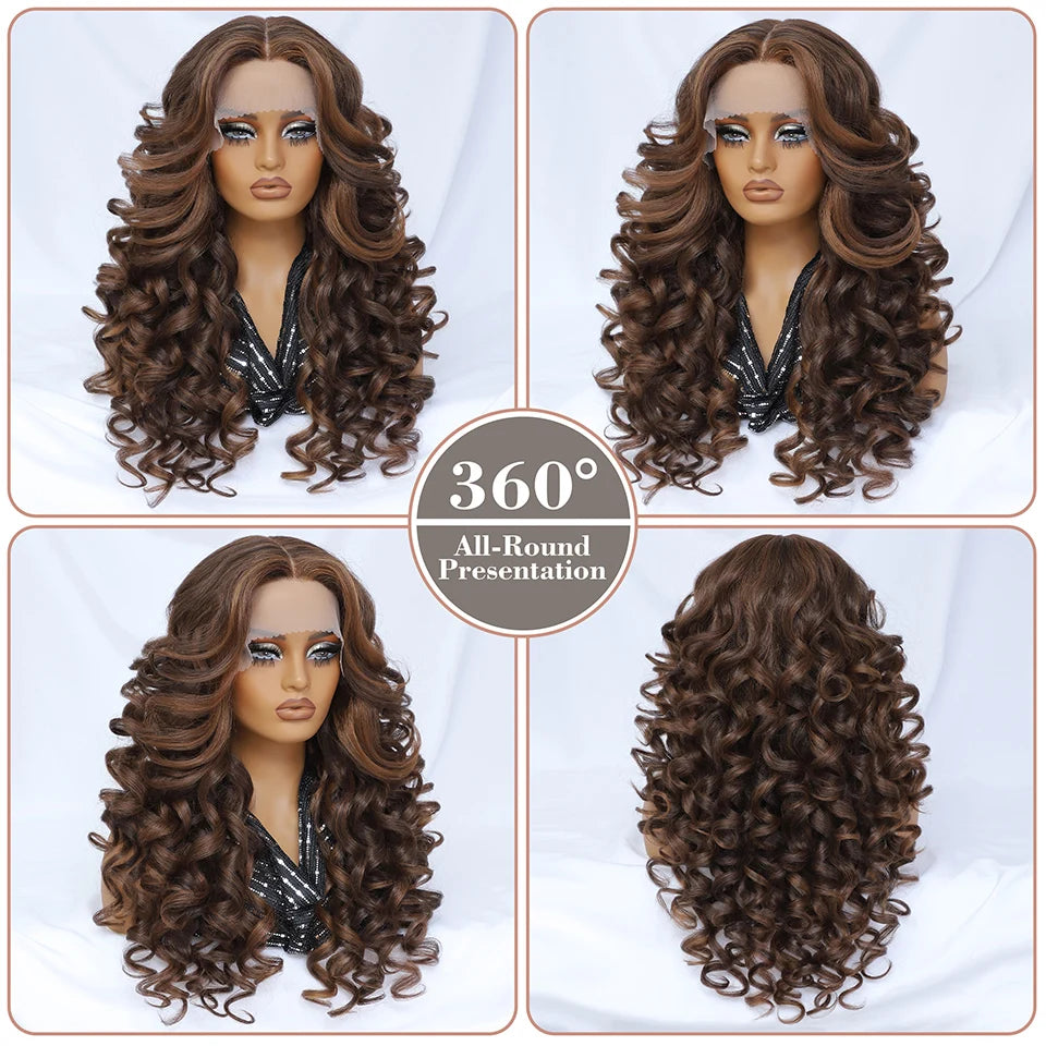 Colorful Curly Lace Front Wig
