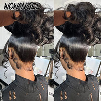 360 HD Lace Front Human Hair Wigs Body Wave Wigs 250% HD Transparent Lace Frontal Wigs 30 32 inch Full Lace Wigs Pre Plucked