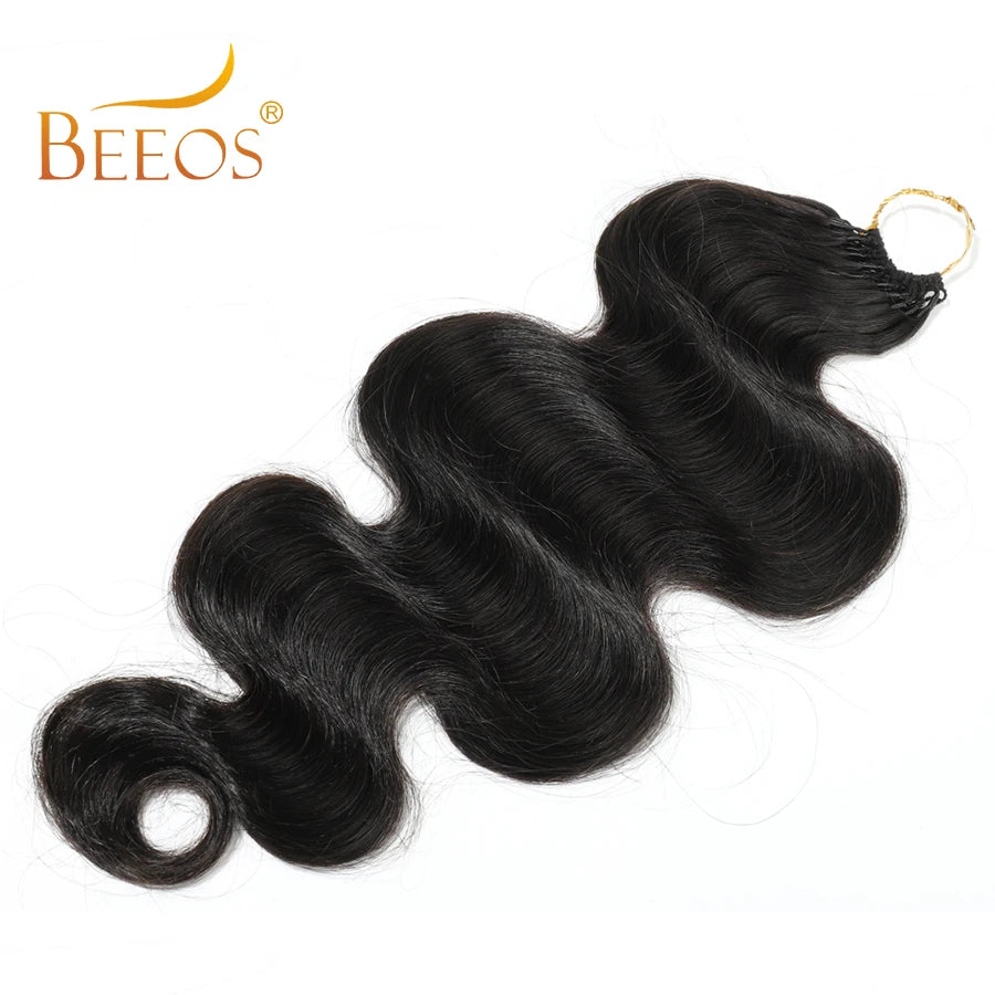 Body Wave Crochet Human Hair Knotless Pre-Separated Feather Lightweight Human Crochet Hair Extensions For Braids Twist For Women