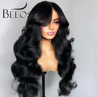 250% Glueless 2x6 HD Lace Closure Wigs Body Wave Preplucked Wear Go HD Transparent Lace Frontal Human Hair Wigs For Women