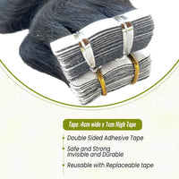 Tape In Hair Extensions Real Human Hair Body Wave 100%Human Fusion Hair 2.5g/strand 20pcs/pack Natural Human Hair Extensions 1b