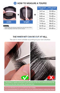 Full Lace Toupee For Men Human Hair Systems Unit Men's Lace Base Wig Breathable Male Capillary Prothesis Man Wigs