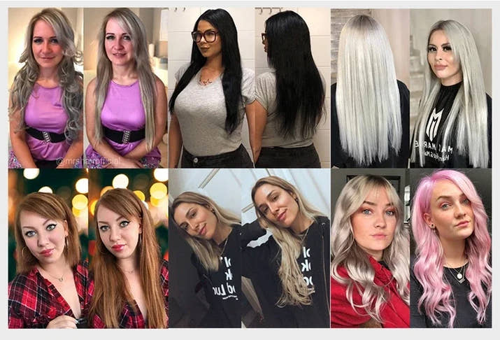 K Tip Hair Extensions Keratin Human Hair Hot Fusion Hair Extension 1cm Italy Keratin Glue Machine Remy 12-24inch 30  50G/pack