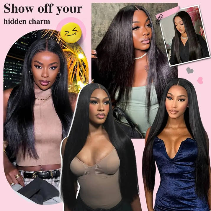 40 42 Inch 13x4 13x6 HD Transparent Bone Straight Lace Front Wigs 250% Brazilian Human Hair Wigs 5x5 Glueless Lace Closure Wigs