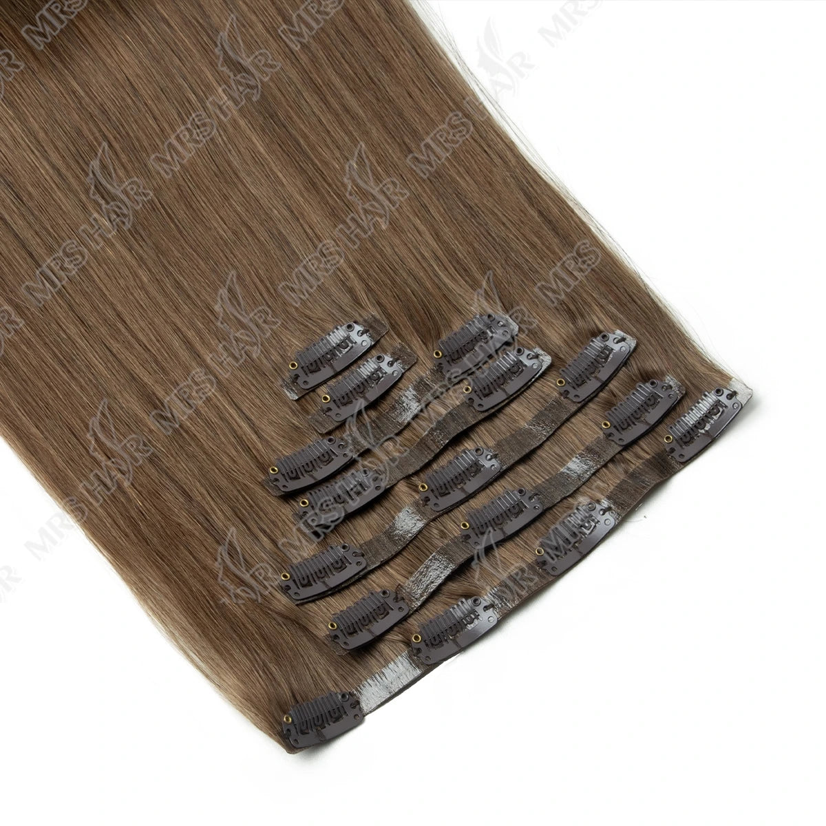 Invisible PU Clip In Hair Extension Human Hair Injected PU Tape Weft Clip in Extension 7Pcs/set 12-24inch 100G 120G Clip On Hair