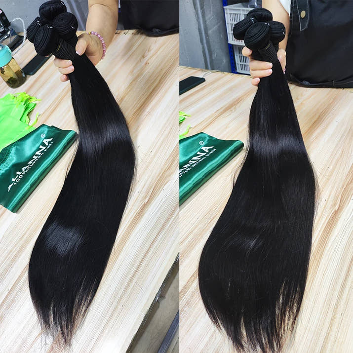 ALIANNA 26Inch Human Hair Bundles 10A Brazilian Raw Hair Weave Bundles 30 38 40 Inch Straight Human Hair Bundles Hair Extensions