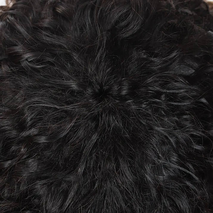 Natural Color Short Afro Kinky Curly Human Hair Wig With Bangs 200 Density NON-Lace 100% Virgin Human Hair Wigs For Black Women