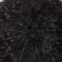 Natural Color Short Afro Kinky Curly Human Hair Wig With Bangs 200 Density NON-Lace 100% Virgin Human Hair Wigs For Black Women