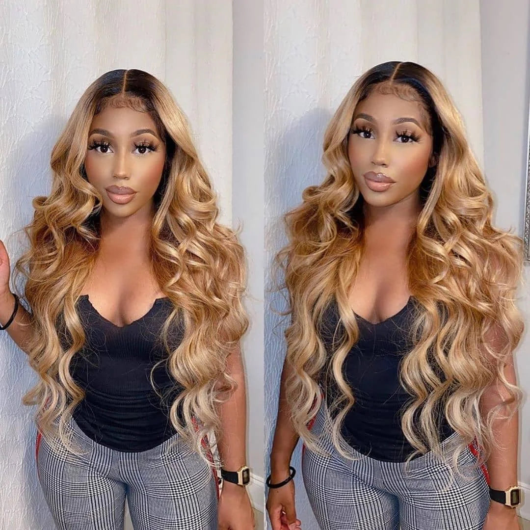 Honey Blonde Bundles Human Hair Body Wave Human Hair Bundles Remy Brazilian Human Hair Weave Extentions 1/3/4 pcs Bundle Deals
