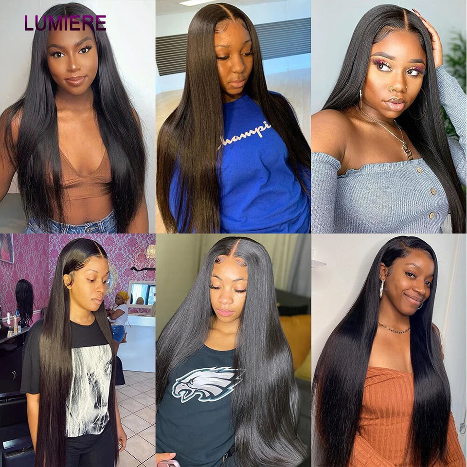 8-30 '' Wholesale Bone Straight Human Hair Bundle With Closure Frontal HD Transparent Peruvian 100% Raw Virgin15A Hair Extension