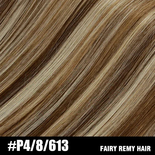 Fairy Remy Hair 0.5g/strand 12/14 inch Real Remy K Flat Tip Human Hair Extensions Silky Straight Pre Bonded Keratin Hair
